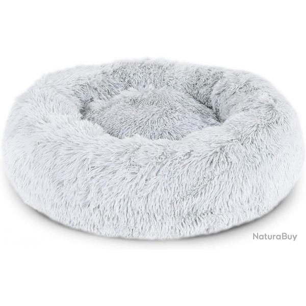 Coussin lit gris clair pour chiens - 80 cm diamtre - Livraison gratuite et rapide