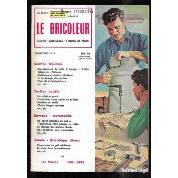 le bricoleur 5 par mcanique populaire 1955, mobilier , chemine postiche, solarium priv srigraphi