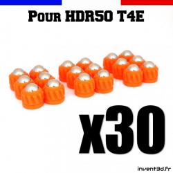 30 Slugs pour HDR50 de Umarex cal.50 bille 8mm poids 2,7g - Orange