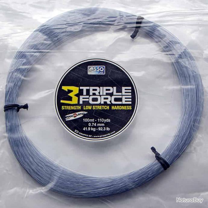 Fil Nylon ASSO Double Force - 60 m (Nylon pour Pêche - Asso)