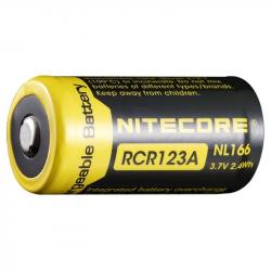 Accus li-ion CR123 rechargeable 650mAh 3.7V