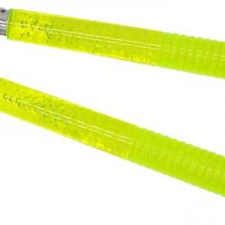 Nunchaku à chaine et bâtons acrylique - Jaune Fluo et bulles