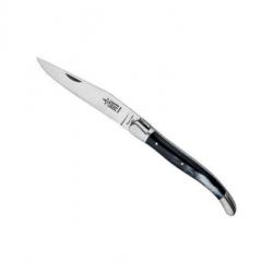 COUTEAU LAGUIOLE ANTAN CORNE MITRES INOX MAT 12CM