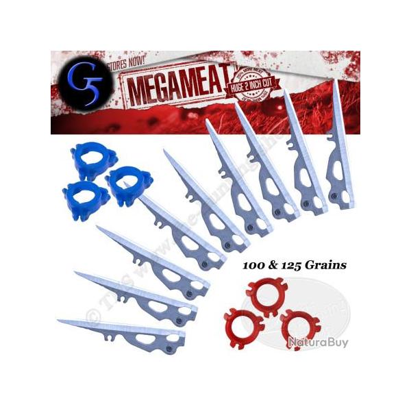 G5 MEGAMEAT Lames de remplacement pour 3 pointes de chasse