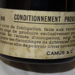 e42 ) lot ,rarissime bouteille historique cognac camus ( 100 ans d'age ) occupation allemande1940/44