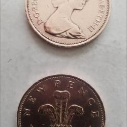 Collection Monnaie 2 New Pence 1971 - monnaie en Livre Pièce  Royaume-Uni