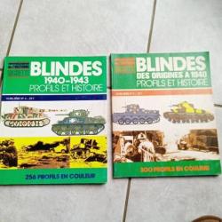 lot de deux livres sur les blindés militaires