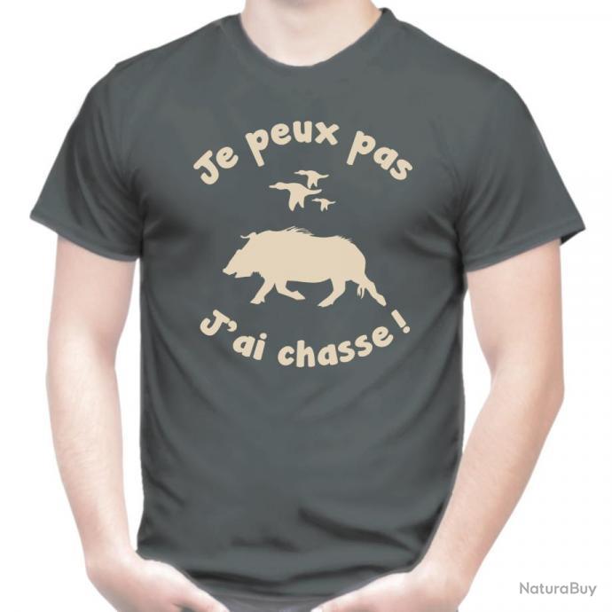 Tee Shirt Blague Drole Je Peux Pas J Ai Chasse Humour Chasseur Cadeau Noel Anniversaire Tee Shirts De Chasse