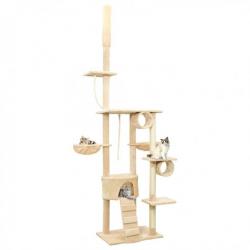 Arbre à chat du sol au plafond Beige 220-240 cm 170998