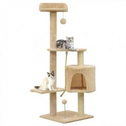 Arbre à chat avec griffoirs en sisal Beige 120 cm 171004