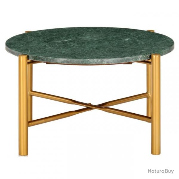 Table basse Vert 60x60x35 cm Pierre vritable et texture marbre