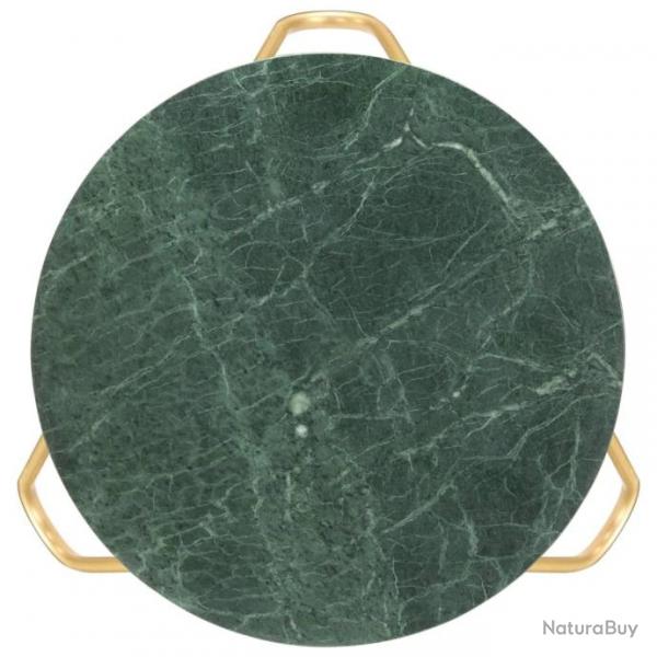 Table basse Vert 65x65x42 cm Pierre vritable et texture marbre 286447