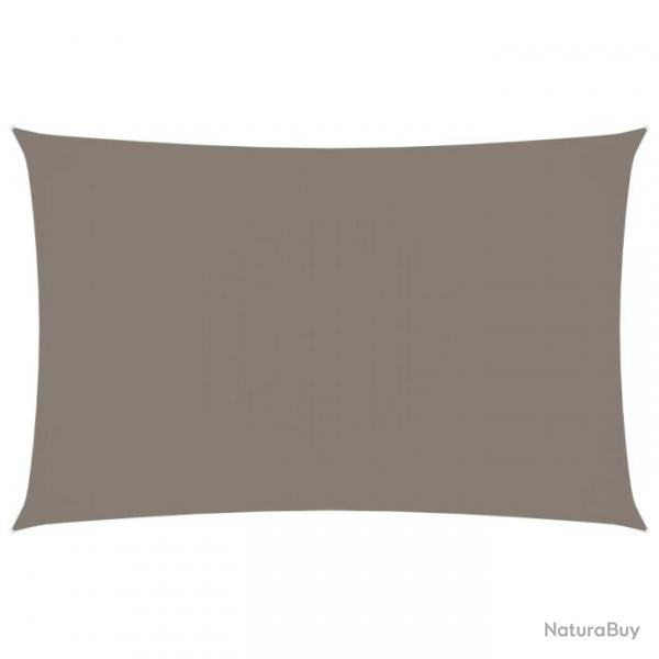 Voile de parasol Tissu Oxford rectangulaire 2,5x5 m Taupe 135429