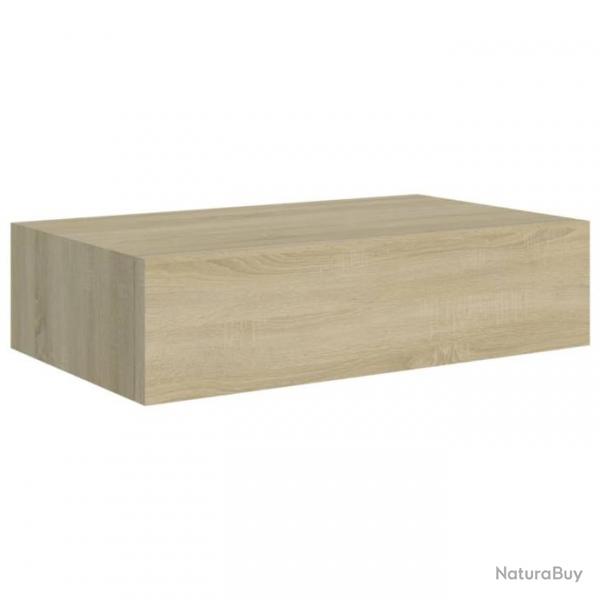 tagre  tiroir murale Chne 40x23,5x10 cm MDF