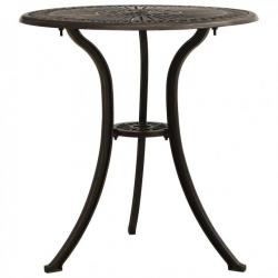 Table de jardin Bronze 62x62x65 cm Aluminium coulé 315579