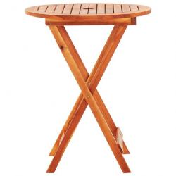 Table de jardin pliable Ø60x75 cm Bois d'eucalyptus solide 312455