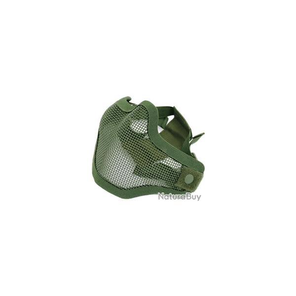 Demi masque de protection grillag Stalker vert kaki (double fixation)