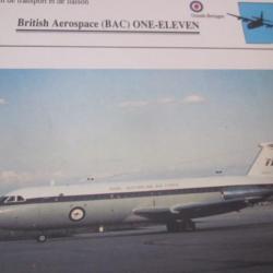 FICHE  AVIATION  TYPE TRANSPORT ET DE LIAISON  /  BRITISH AEROSPACE BAC ONE ELEVEN  G BRETAGNE