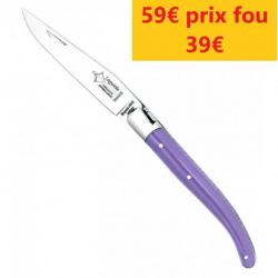 COUTEAU LAGUIOLE ARBALETE G. DAVID SALSA VIOLET 11CM