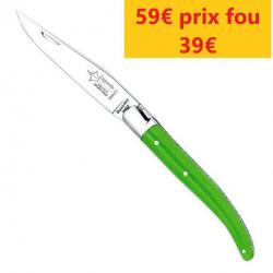 COUTEAU LAGUIOLE ARBALETE G. DAVID SALSA VERT 11CM