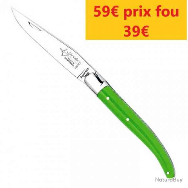 COUTEAU LAGUIOLE ARBALETE G. DAVID SALSA VERT 11CM