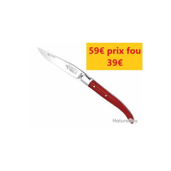 COUTEAU LAGUIOLE ARBALETE G. DAVID SALSA ROUGE 11CM