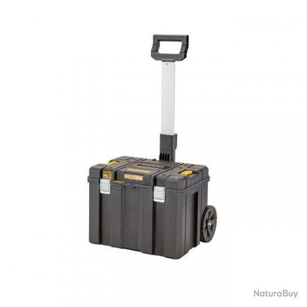 Coffret TSTAK IP54 mobile poigne tlescopique Charge 50 kg DWST83347-1 DeWalt