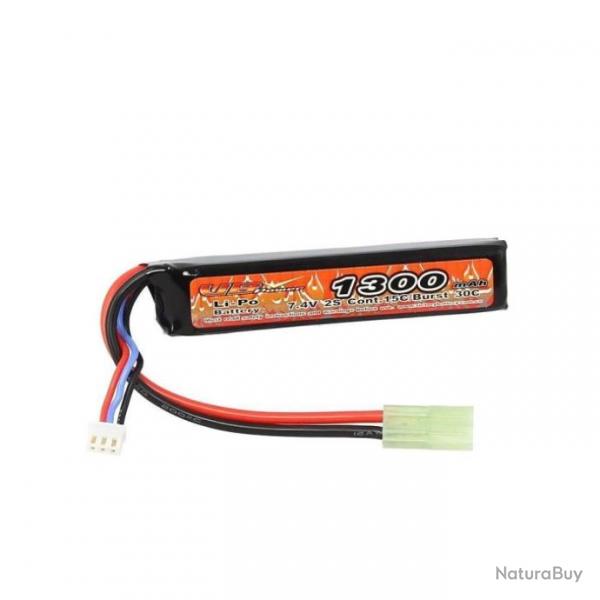 Batterie Colombi Sports LI-PO 7.4V 1300MAH Amoeba