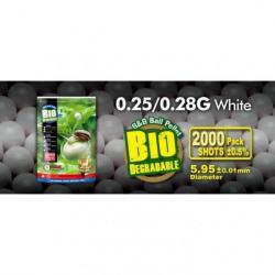 Billes Bio G&G Armament Blanches X2000 - 0.28G