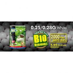 Billes Bio G&G Armament Blanches X2000 - 0.28G