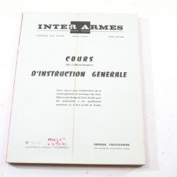 Livre Cours par correspondance d'instruction générale Inter Armes. Armée Française sous officier