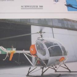 FICHE  AVIATION  TYPE HELICOPTERE TERRESTRE / SCHWEIZER  300   USA