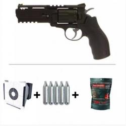 Réplique Airsoft Pistolet Revolver Co2 + Accessoires - Livraison gratuite et rapide