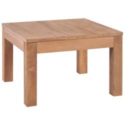 Table basse Bois de teck et finition naturelle 60 x 60 x 40 cm 246956