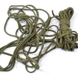 Lot cordons vert militaire pour sac, tente, équipement... ficelle corde cordon