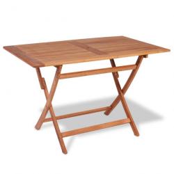 Table pliable de jardin 120x70x75 cm Bois de teck solide 44682