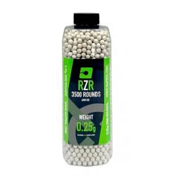 Billes Airsoft 6mm RZR 0.25g bouteille 3500 bbs-0,25g