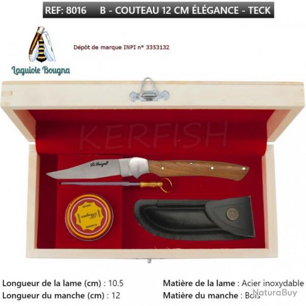 Coffret Couteau N 8016 Teck Elegance Laguiole BOUGNA