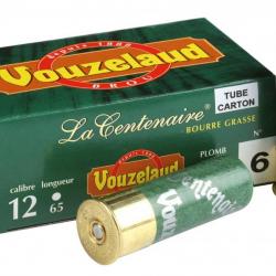 Cartouches Vouzelaud - La Centenaire tube carton - Cal. 12/65 N°8
