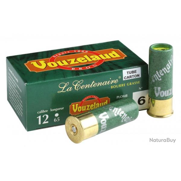 Cartouches Vouzelaud - La Centenaire tube carton - Cal. 12/65 N8