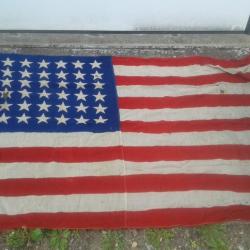 collection reconstitution historique 48 etoiles drapeau USA d epoque World War