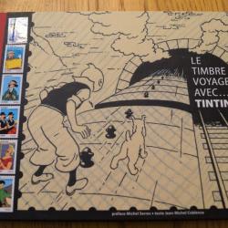 LIVRE ANNUEL SUR LES TIMBRES POSTES VENANT DE LA POSTE POUR COLLECTION - 6 TIMBRES TINTIN EN COULEUR