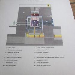 carte fiche photo  / COUPE DE LA PILE ATOMIQUE  DE SACLAY