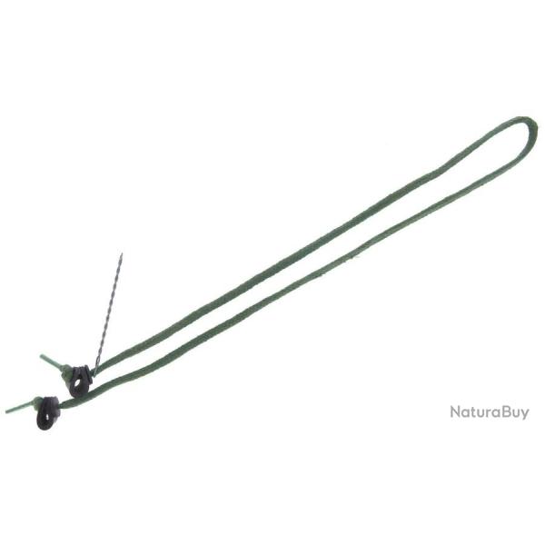 LACET  PALOMBE BICOLORE, VERT ET MARRON
