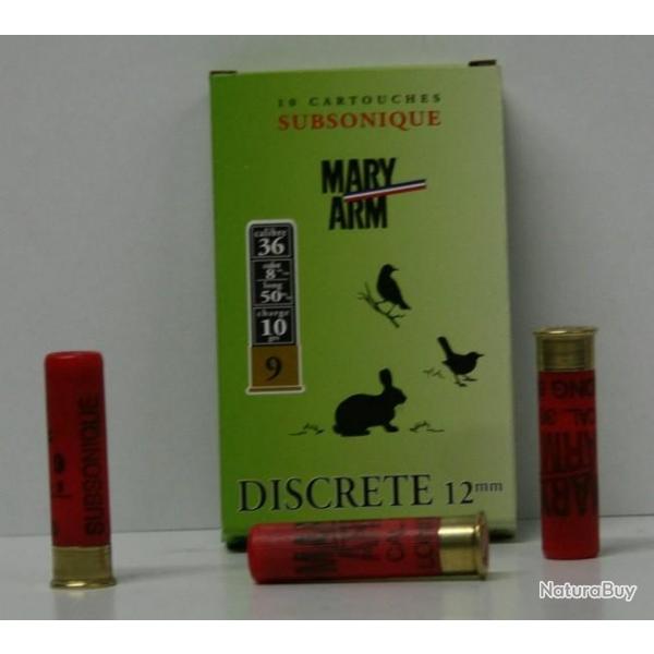 CARTOUCHE MARY ARM SUBSONIQUE CAL. 12 MM BOITE DE 10 9
