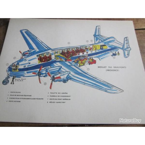 carte fiche photo  /  SCHEMA PLAN BREGUET  763 DEUX PONTS  PROVENCE