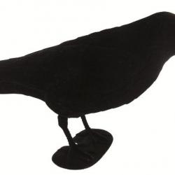 APPELANT PLASTIQUE CORBEAU FLOCKÉ SUR PATTES