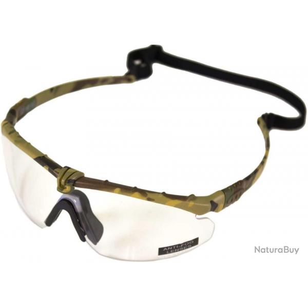 LUNETTES BATTLE PRO THERMAL CAMO/CLEAR - NUPROL
