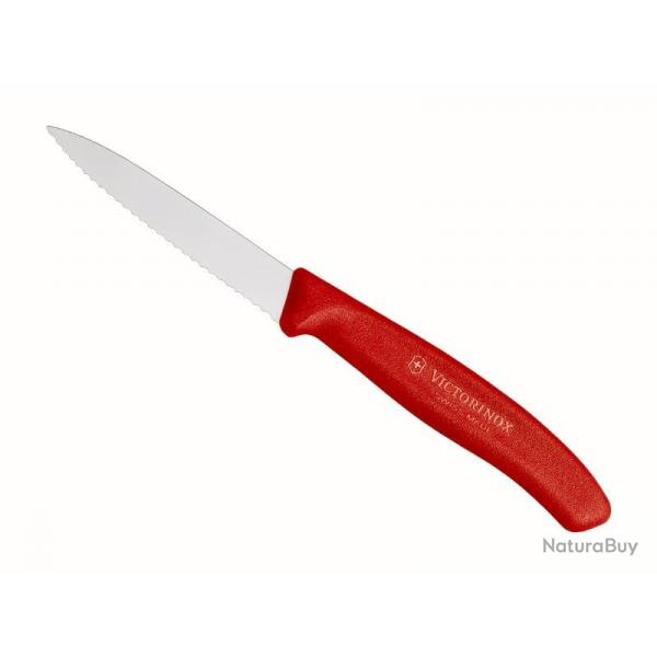 FRED9 COUTEAU OFFICE VICTORINOX SWISSCLASSIC 8CM ROUGE DENTS NEUF