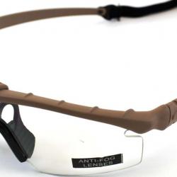 LUNETTES BATTLE PRO THERMAL TAN/CLEAR - NUPROL